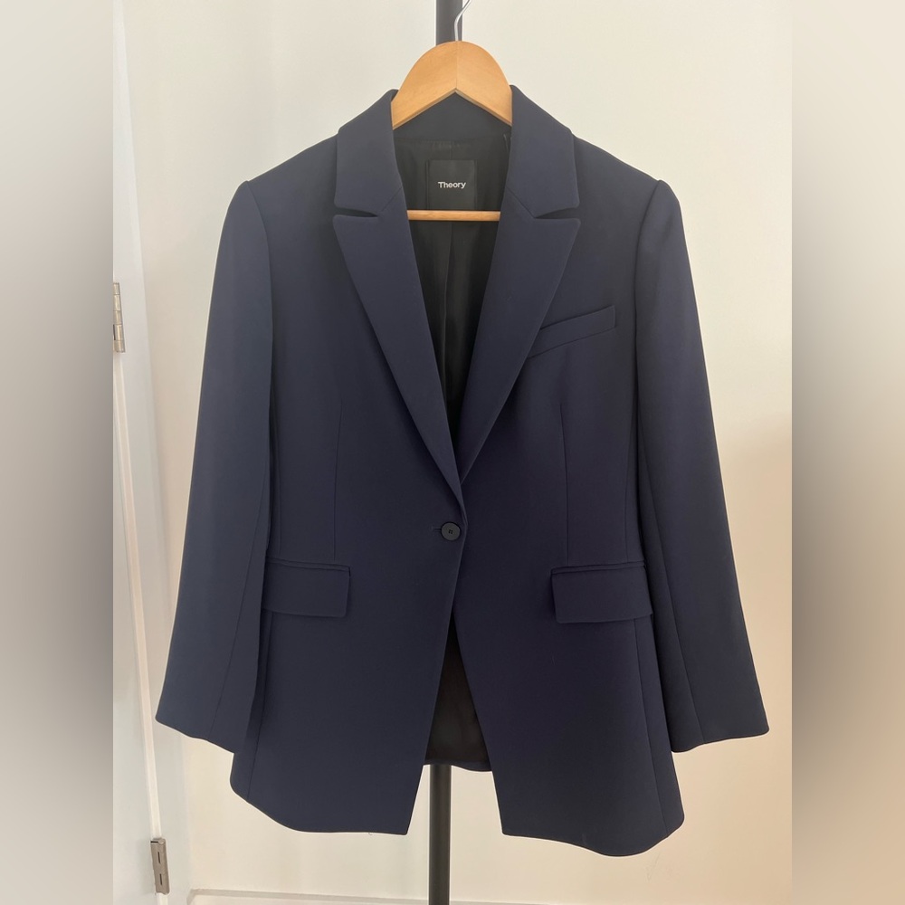 Theory Women's Dark Blue Blazer